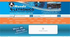 Desktop Screenshot of mundoeletronico.com.br