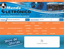 Tablet Screenshot of mundoeletronico.com.br